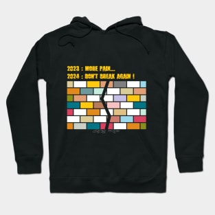 2023 more pain 2024 don't break again Hoodie